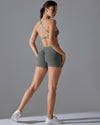 DJP Luxurious Grey Essence Short Gym Suit