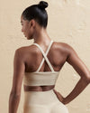 DJP Beige Cinnamon Short Gym Suit