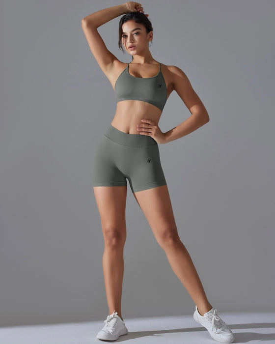 DJP Luxurious Grey Essence Short Gym Suit