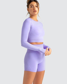  DJP Lila Lavender Short Gym Suit