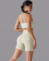 DJP White Bird Short Gym Suit