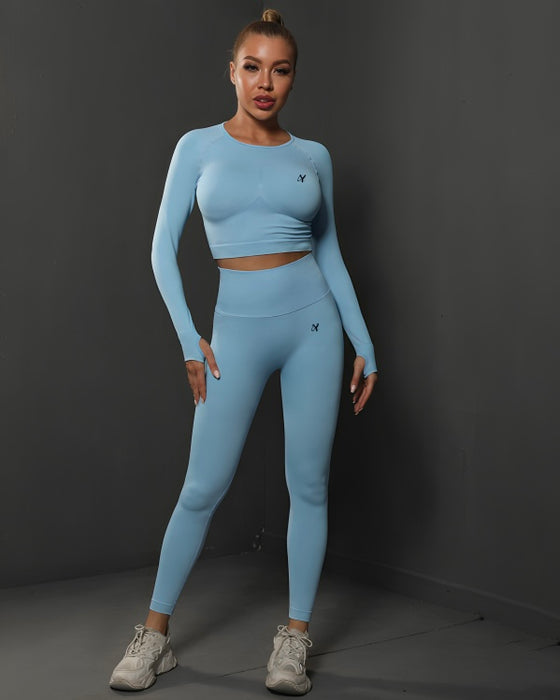 DJP Blue Air Long Gym Suit