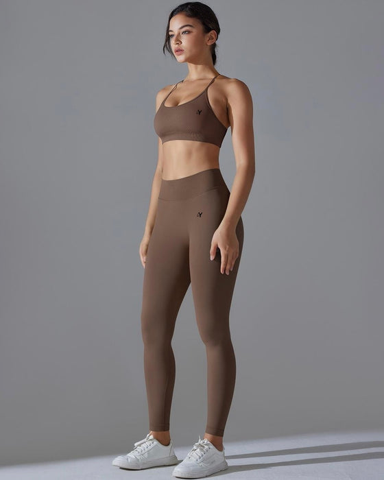 DJP Luxurious Brown Hazel Long Gym Suit