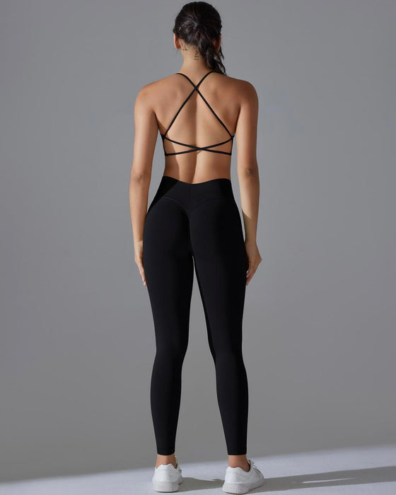 DJP Luxurious Black Pearl Long Gym Suit